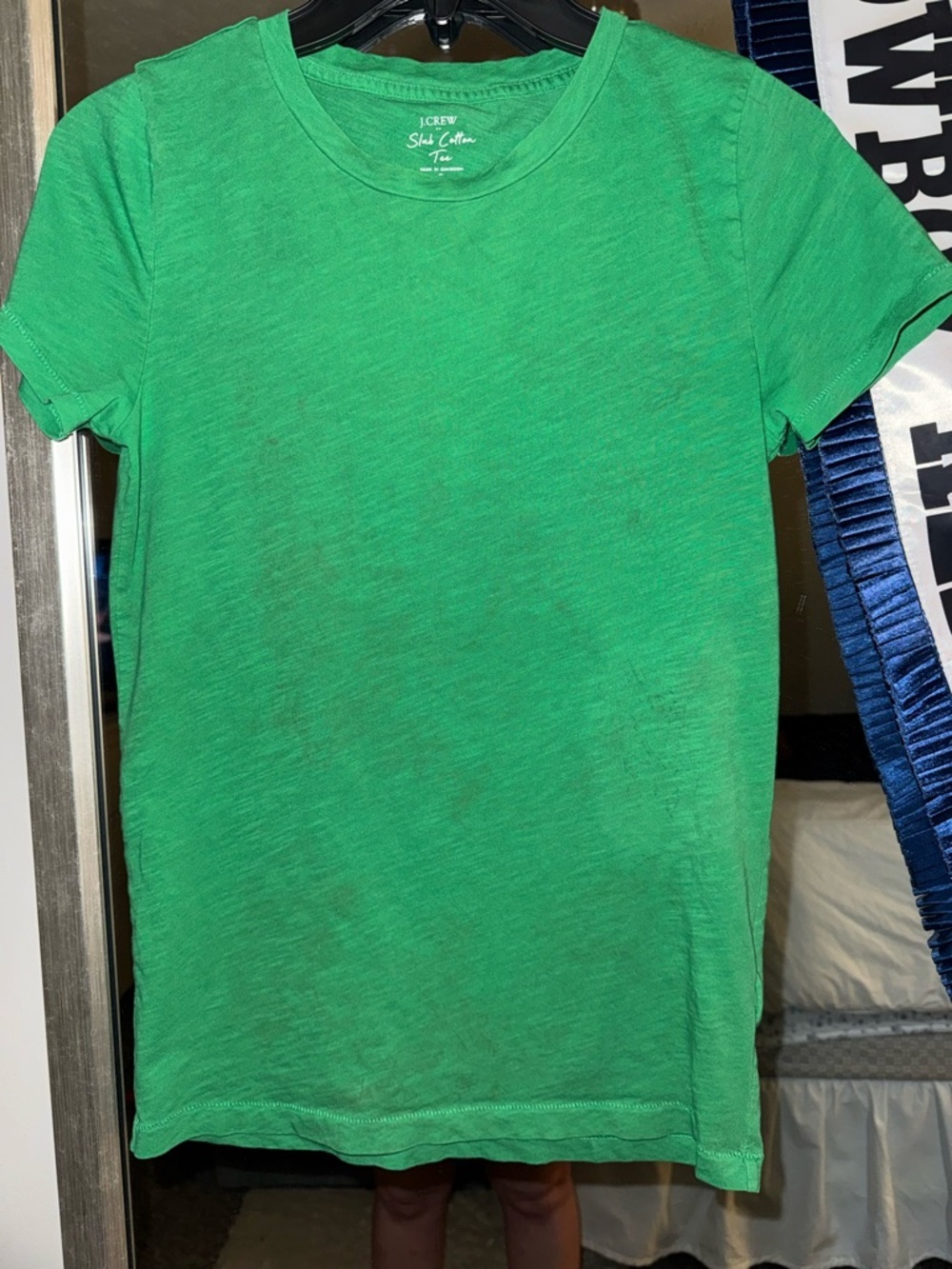 💚J. Crew Factory Kelly Green Slub Cotton Short-Sleeve Tee